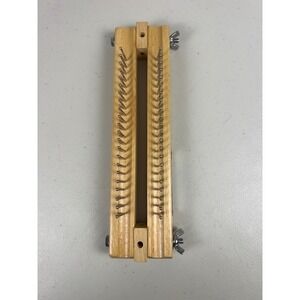 Authentic Knitting Board Adjustable Wooden Loom 10 Inch Double Sided 56 Pins